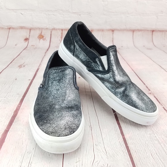 silver metallic vans
